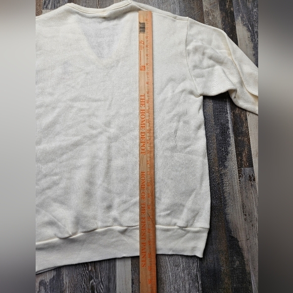 Disney Vintage Mickey Mouse Florida Sweater V-Neck White Medium - Picture 7 of 10